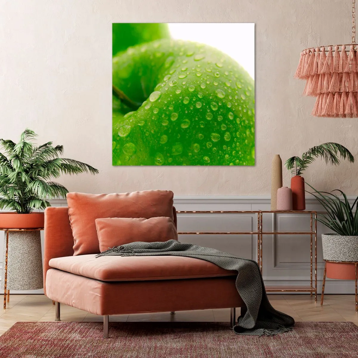 Quadro em tela - Frescor verde - 60x60 cm