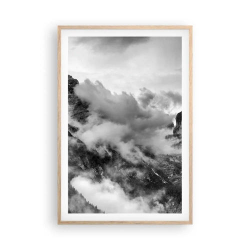 Pôster com moldura de carvalho claro - Bonitas e cruéis - 61x91 cm