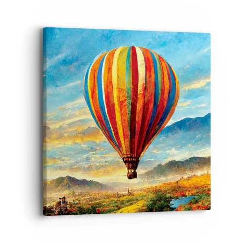 Quadro em tela - Com silêncio enxergas mais - 30x30 cm