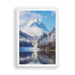 Pôster em moldura branca - Guarda de neve - 70x100 cm