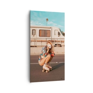 Quadro em tela - Sorria, por favor! - 65x120 cm