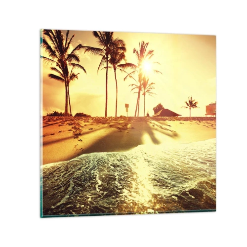 Quadro em vidro - Califórnia à tarde - 50x50 cm