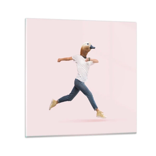 Quadro em vidro - Uma pitada de absurdo - 40x40 cm