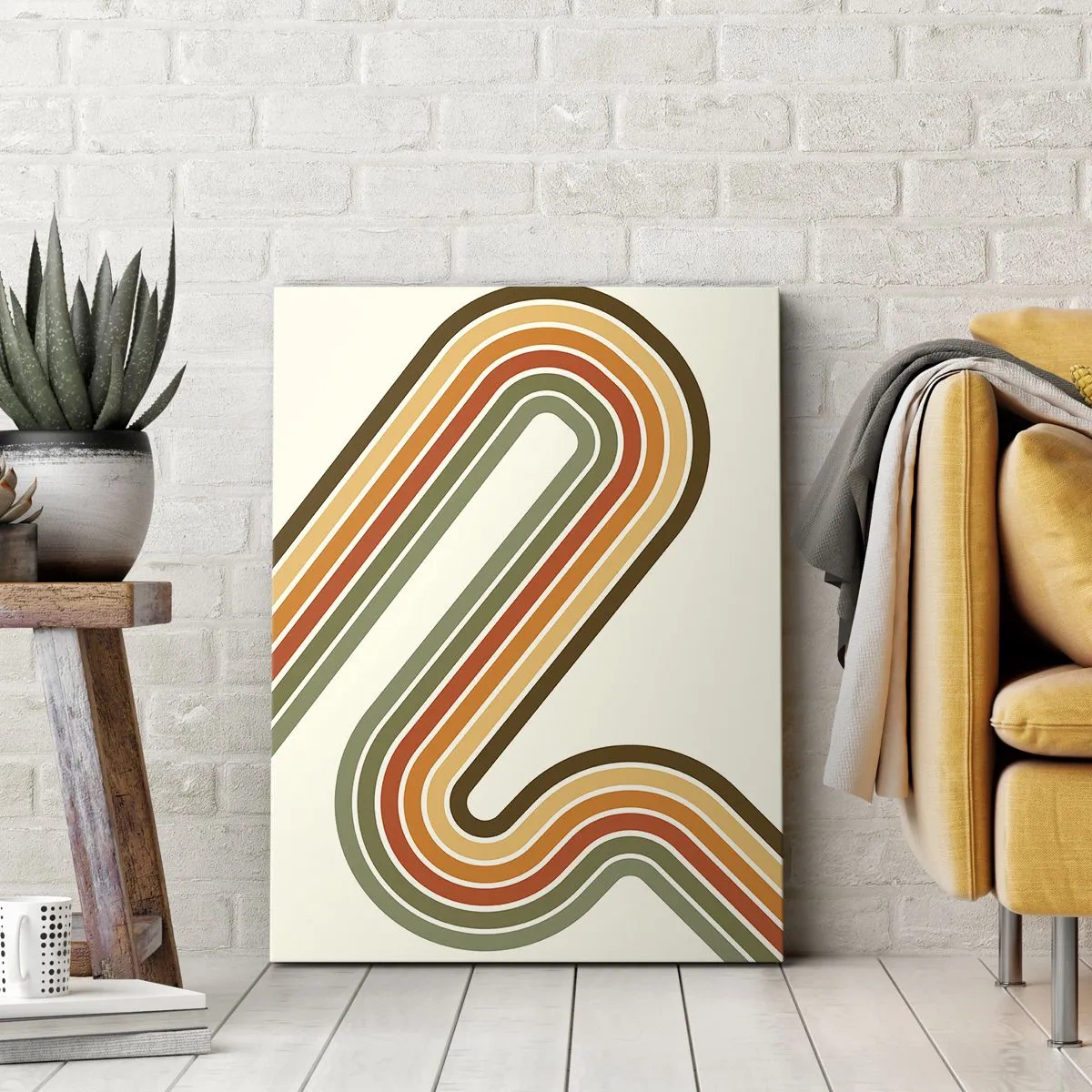 Quadro em tela - Ziguezague para o destino - 80x120 cm