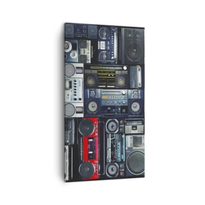 Quadro em tela - Saudades dos anos 80. - 45x80 cm
