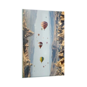 Quadro em vidro - Tudo é possível aqui - 80x120 cm