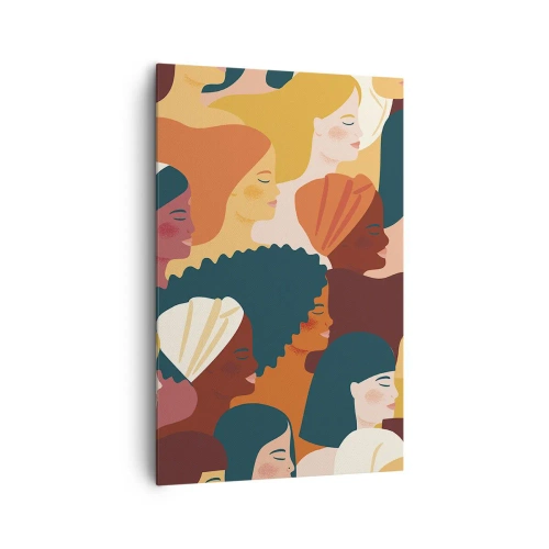 Quadro em tela - Apenas feminilidade - 80x120 cm