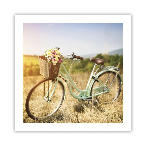 Pôster - Vou ficar aqui por um tempo - 50x50 cm