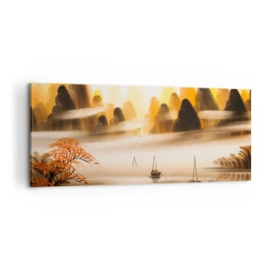 Quadro em tela - Além do Extremo Oriente - 100x40 cm