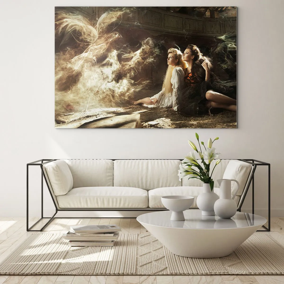 Quadro em vidro - E a poesia nasceu - 100x70 cm