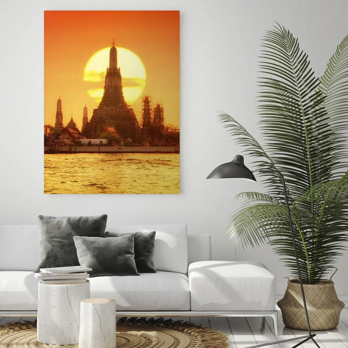 Quadro em vidro - Rumo ao sol, sempre em direção ao sol - 50x70 cm