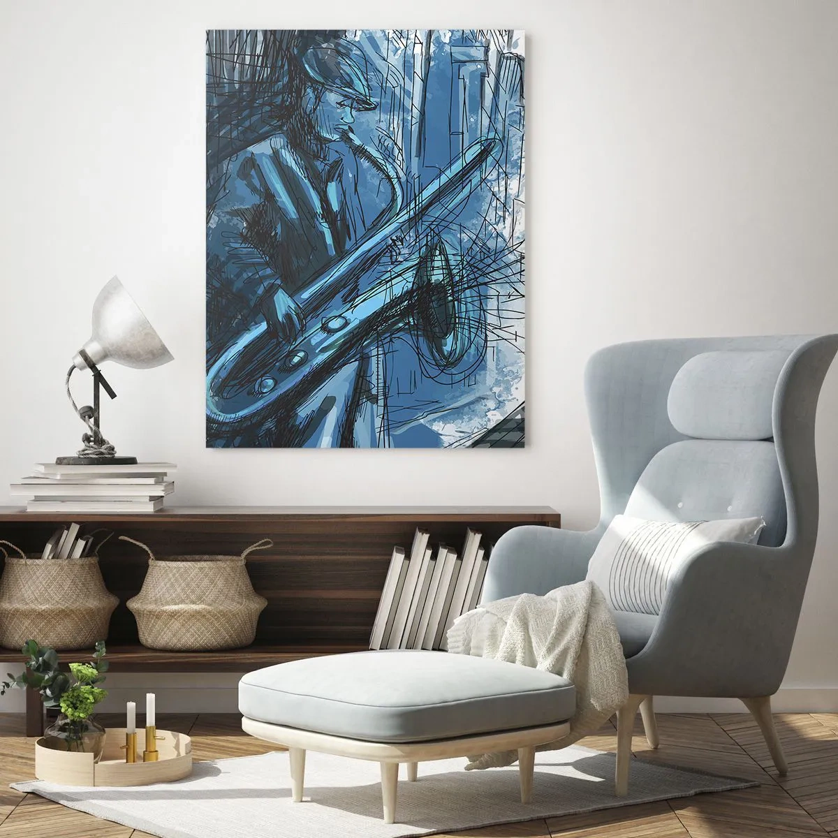 Quadro em vidro - Rapsódia Urbana - 50x70 cm