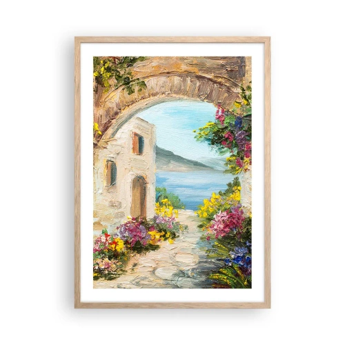 Pôster com moldura de carvalho claro - O encanto da província costeira - 50x70 cm