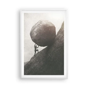Pôster em moldura branca - Eu creio - 61x91 cm