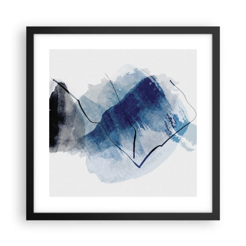 Pôster com moldura preta - Iceberg - 40x40 cm