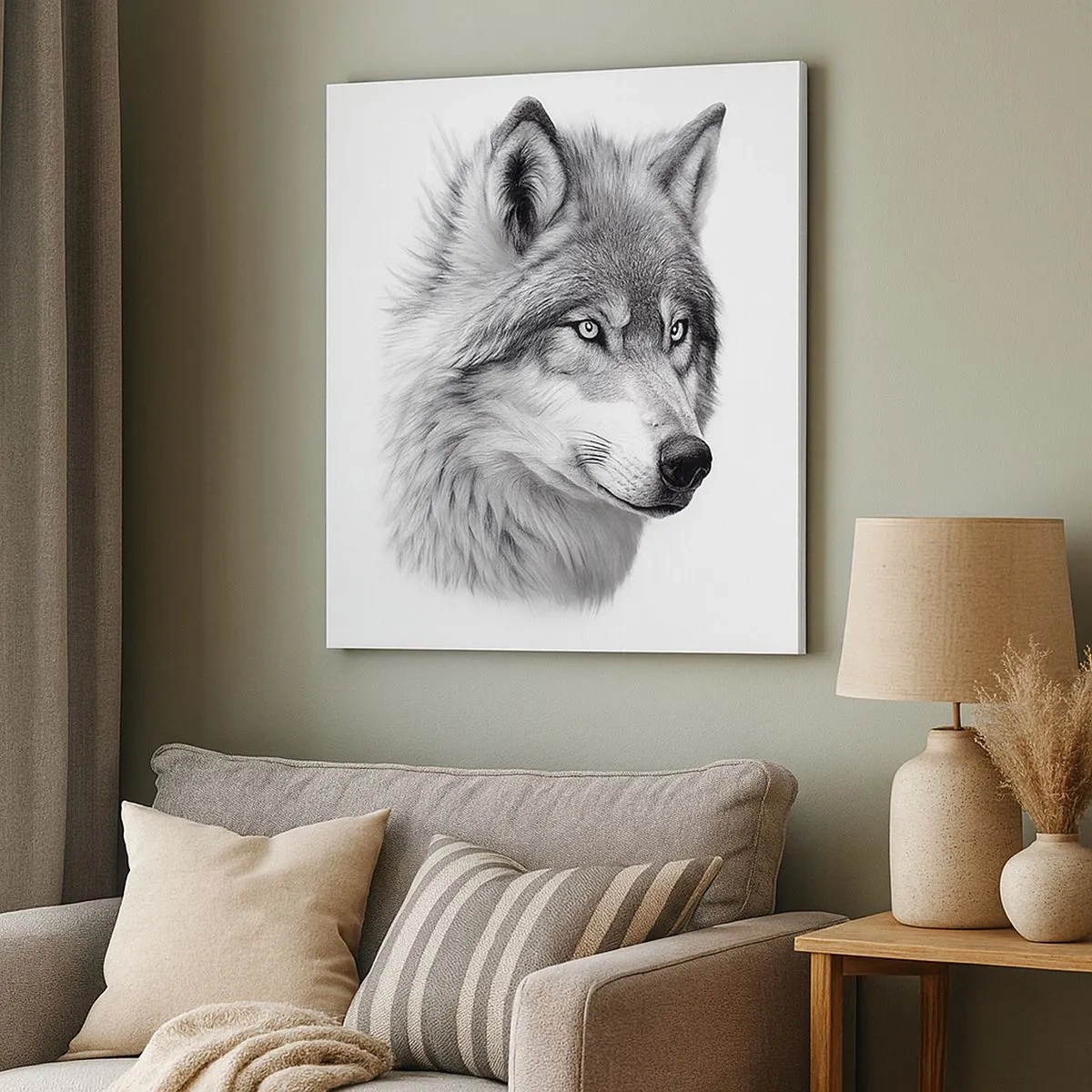 Quadro em tela - Alfa – sem dúvida - 30x30 cm