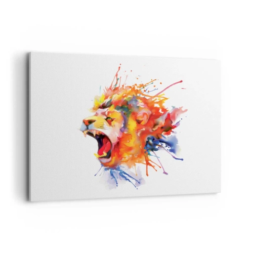 Quadro em tela - Explosão de raiva  - 100x70 cm