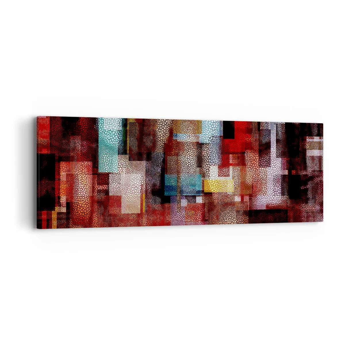Quadro em tela - Uma grande confusão - 90x30 cm