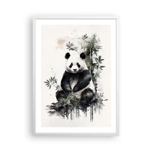 Pôster em moldura branca - Saudações da China - 50x70 cm