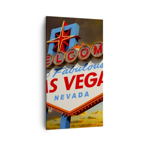 Quadro em tela - Por um sorriso do destino - 45x80 cm