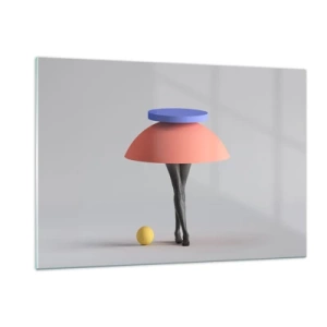 Quadro em vidro - Composição surrealista - 120x80 cm