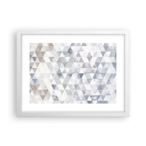 Pôster em moldura branca - Em ritmo para três - 40x30 cm