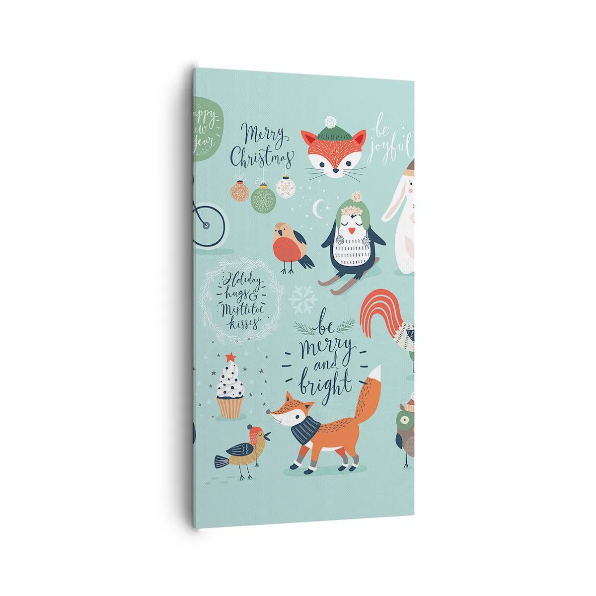 Quadro em tela - Que seja sempre Natal! - 65x120 cm