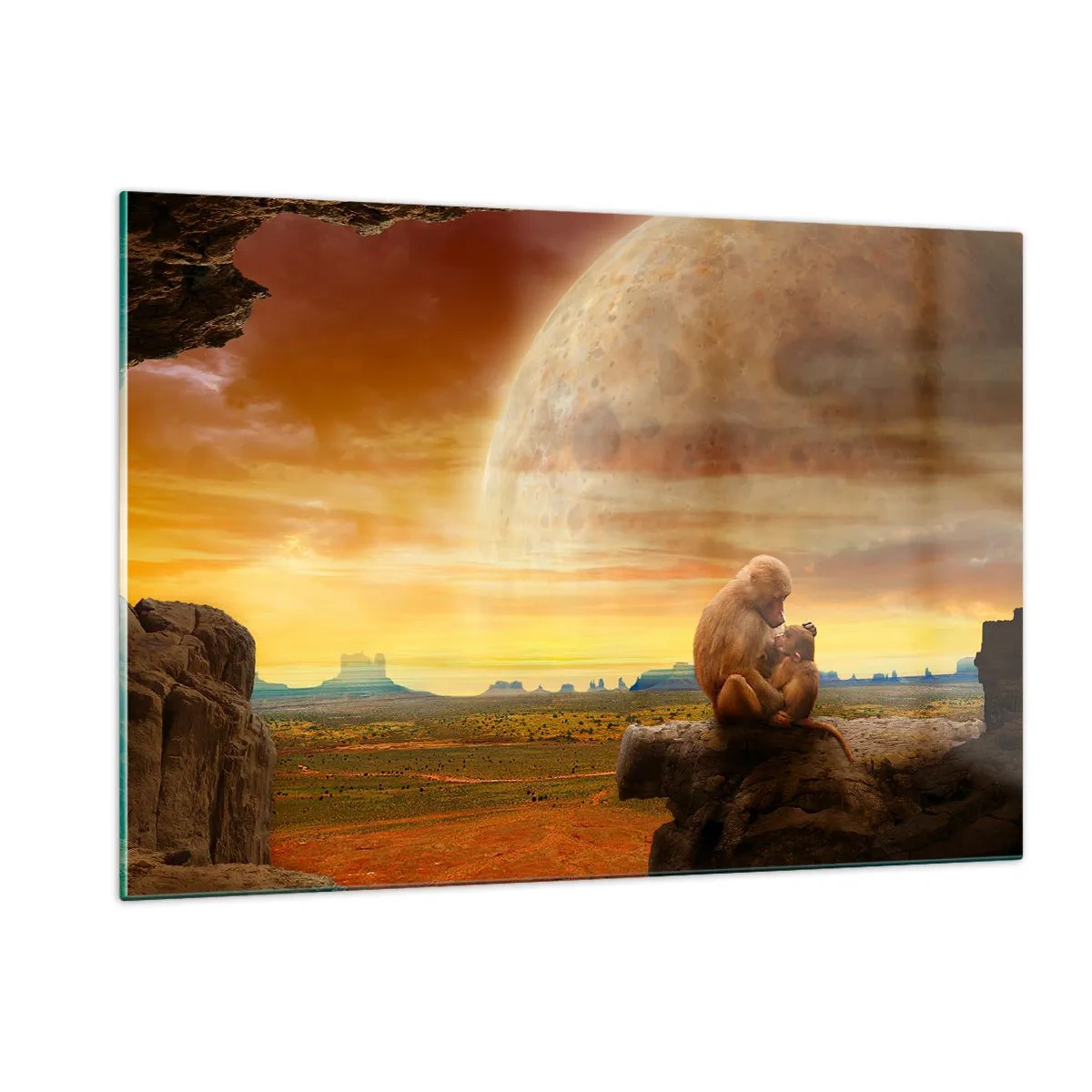 Quadro em vidro - O amor é o mesmo em todos os lugares - 120x80 cm