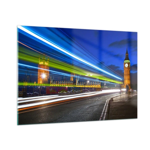 Quadro em vidro - Sob o olhar atento do Big Ben - 100x70 cm