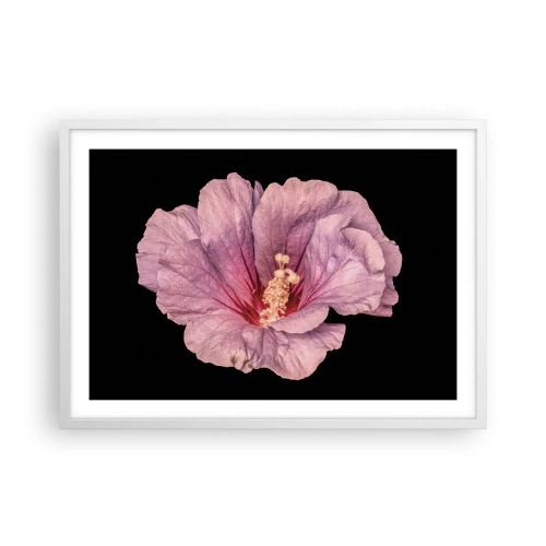 Pôster em moldura branca - Direto para o coração - 70x50 cm