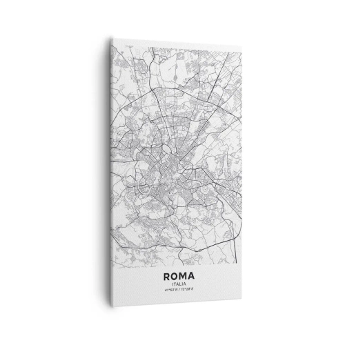 Quadro em tela - Círculo romano - 55x100 cm