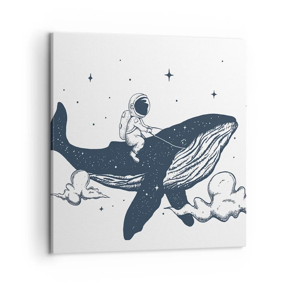 Quadro em tela - Aventura espacial - 50x50 cm