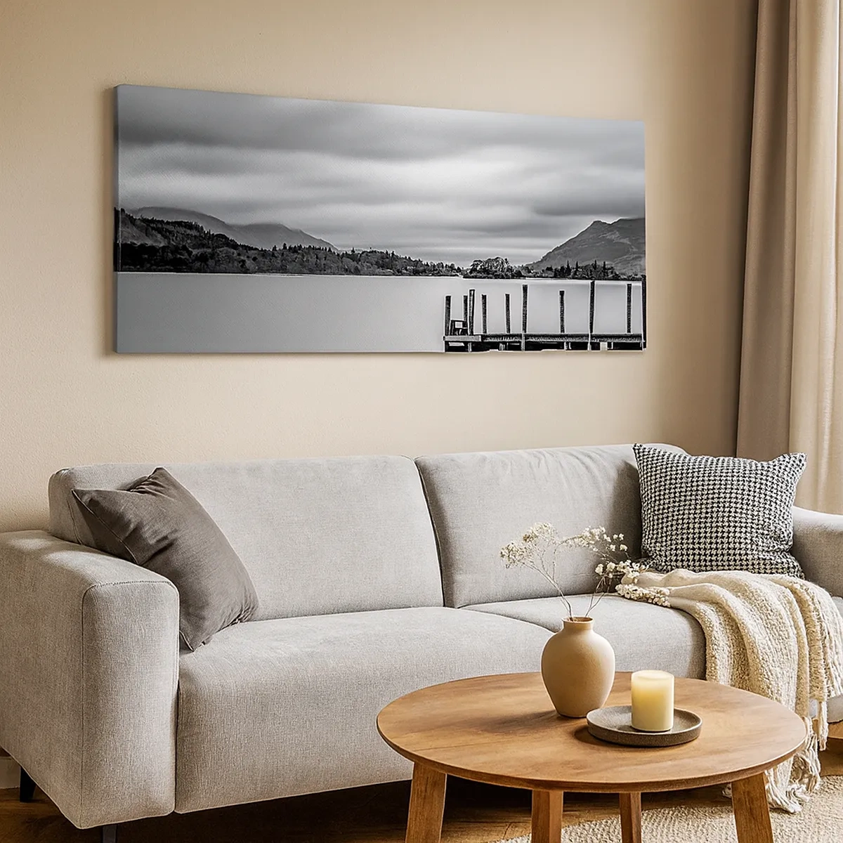 Quadro em tela - Gentileza e força - 30x30 cm