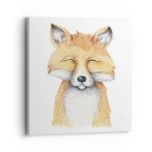 Quadro em tela - Humor de raposa - 30x30 cm