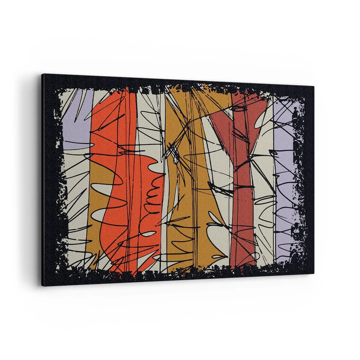 Quadro em tela - Composição espontânea - 120x80 cm