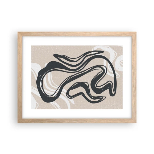 Pôster com moldura de carvalho claro - Expressão multiplicada - 40x30 cm