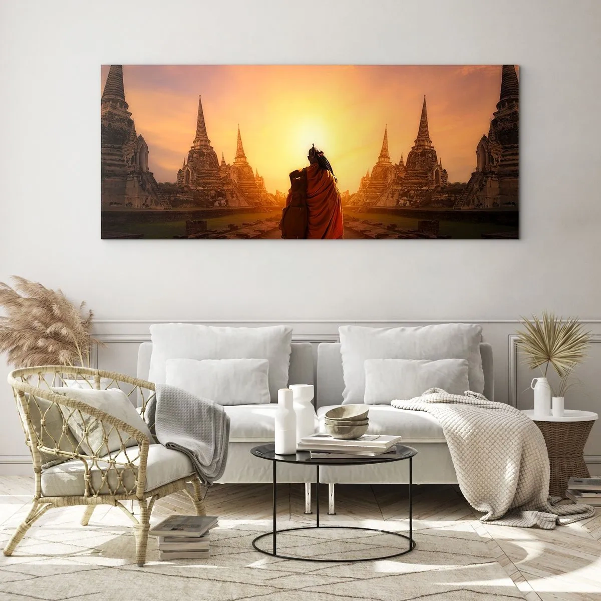 Quadro em vidro - Em paz para a eternidade - 90x30 cm