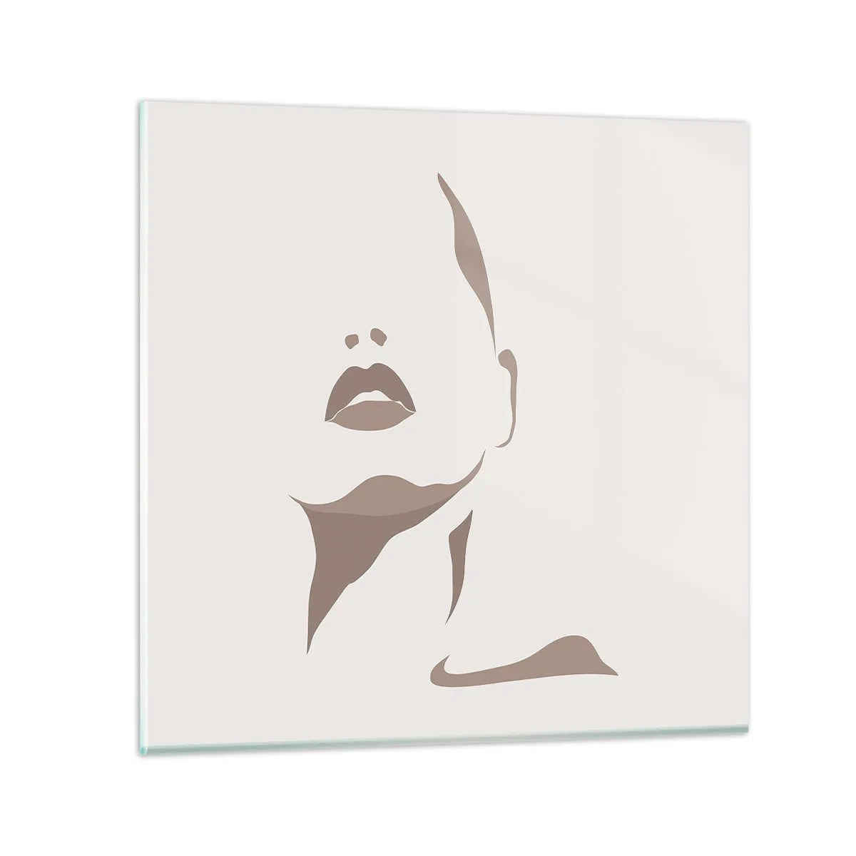 Quadro em vidro - Feito de luz e sombra - 50x50 cm