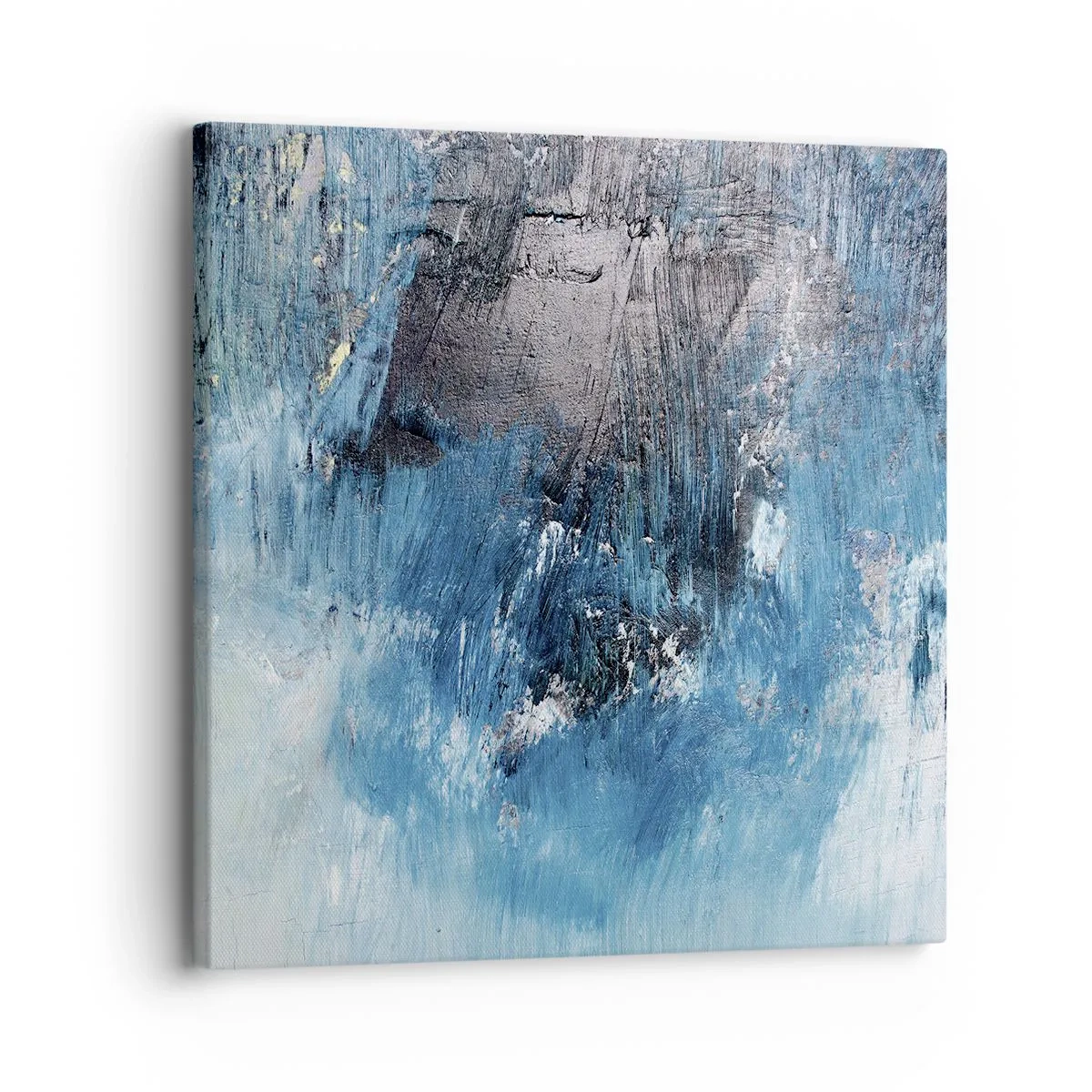 Quadro em tela - Rapsódia em azul - 30x30 cm