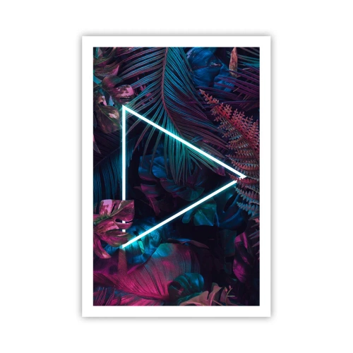 Pôster - Jardim estilo discoteca - 61x91 cm
