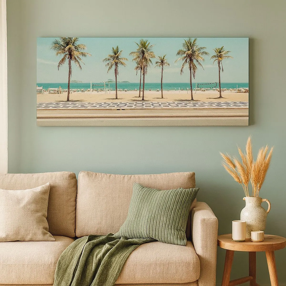 Quadro em tela - Em guarda da praia - 100x40 cm