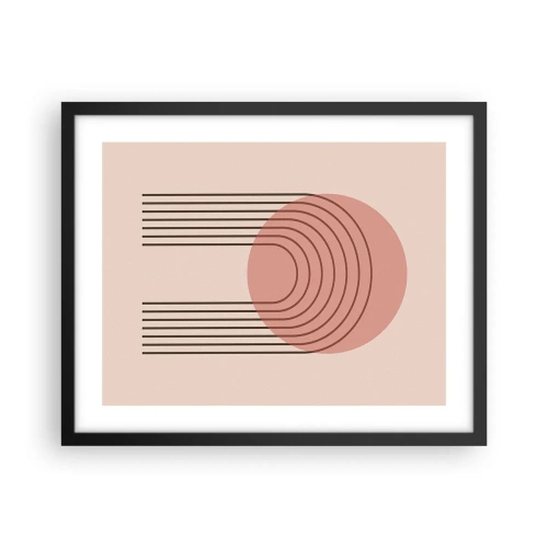 Pôster com moldura preta - Atração irresistível - 50x40 cm