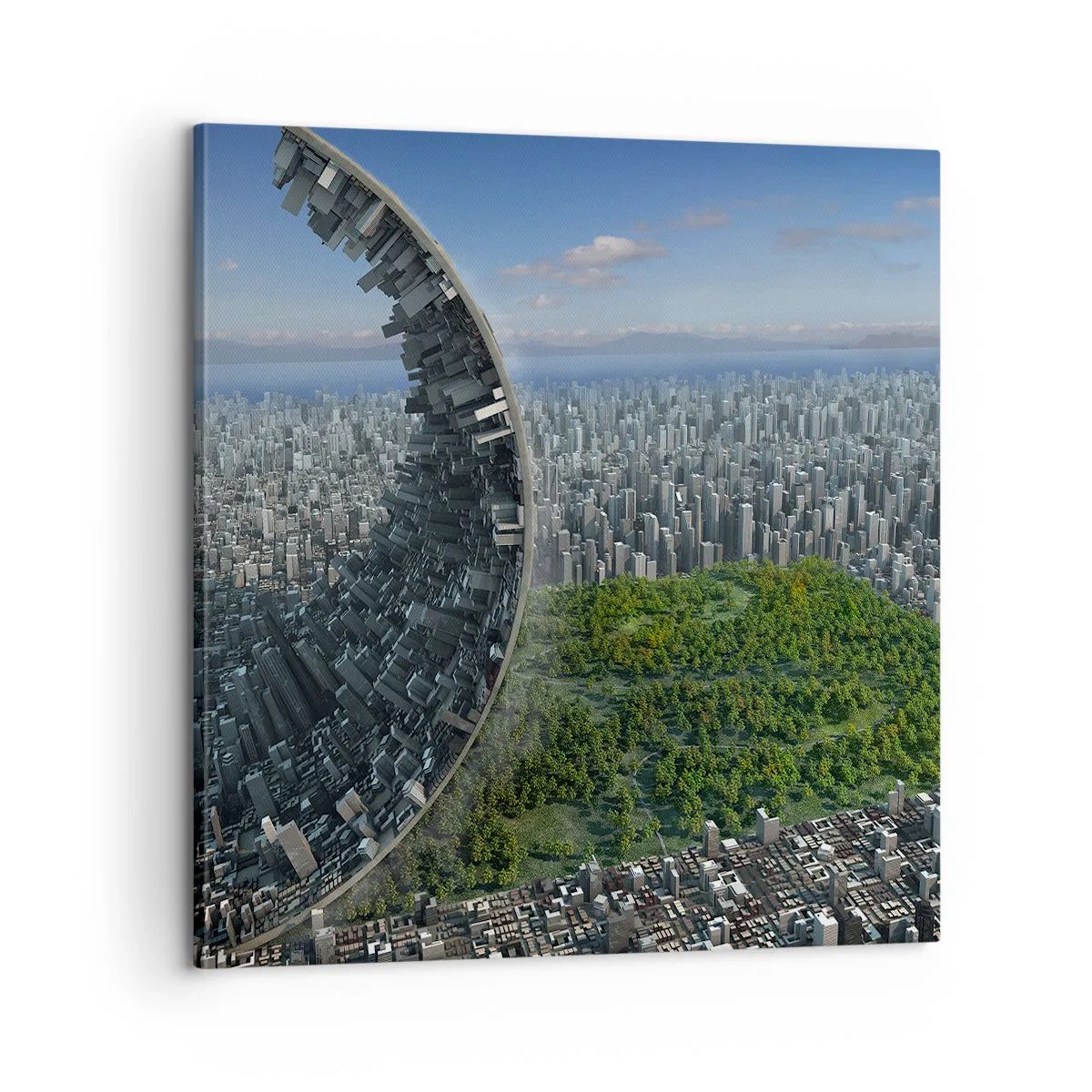 Quadro em tela - A natureza é eterna - 60x60 cm