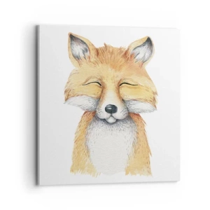 Quadro em tela - Humor de raposa - 70x70 cm