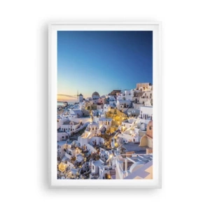Pôster em moldura branca - A essência grega - 61x91 cm