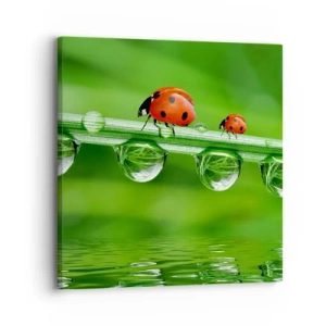 Quadro em tela - Estrada do verão - 30x30 cm