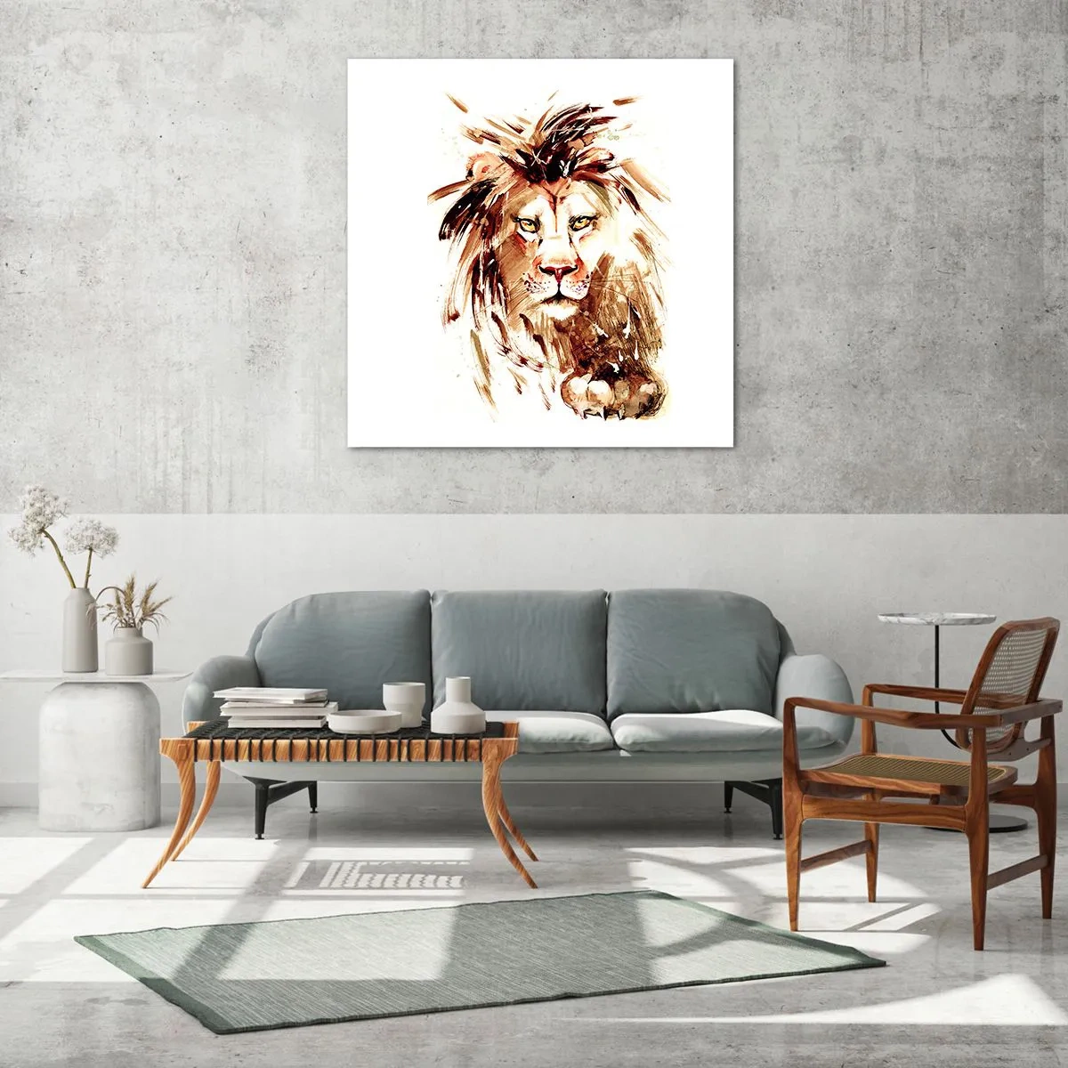 Quadro em vidro - Força e dignidade - 70x70 cm