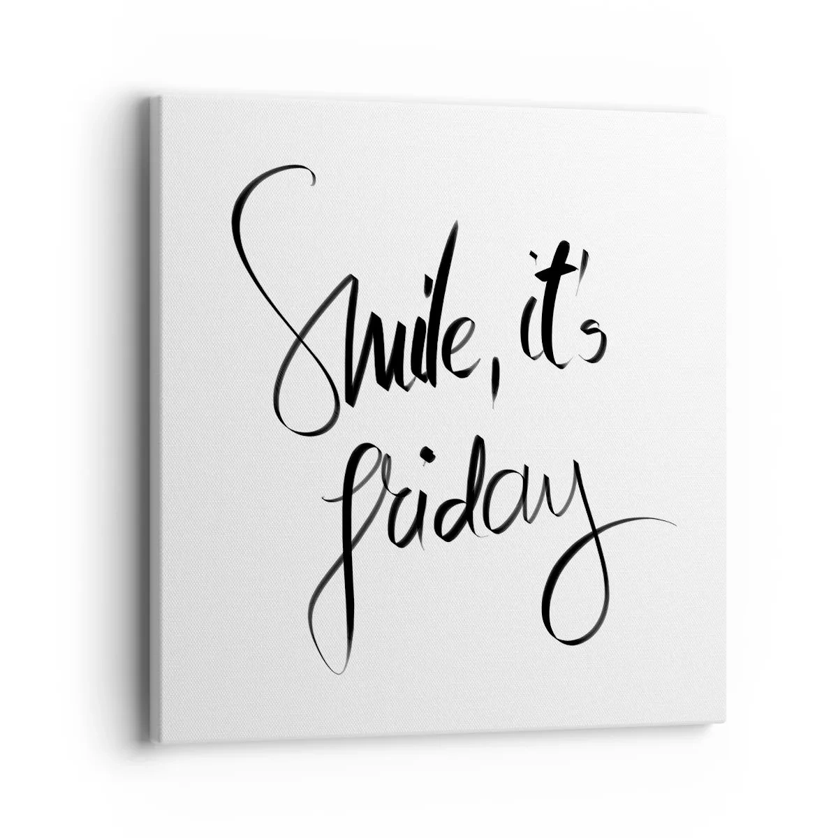 Quadro em tela - Verdadeira alegria - 40x40 cm