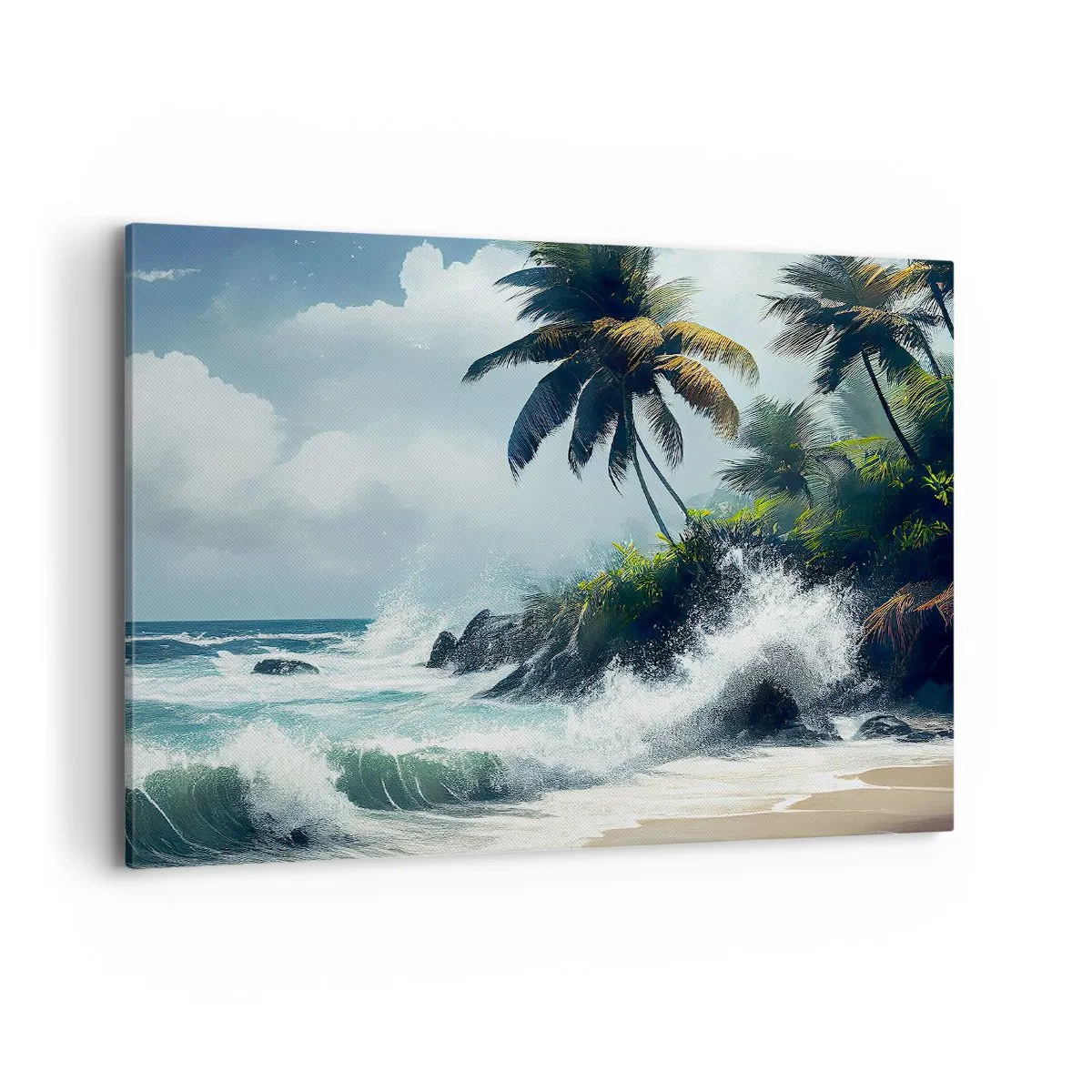 Quadro em tela - Em uma costa tropical - 100x70 cm