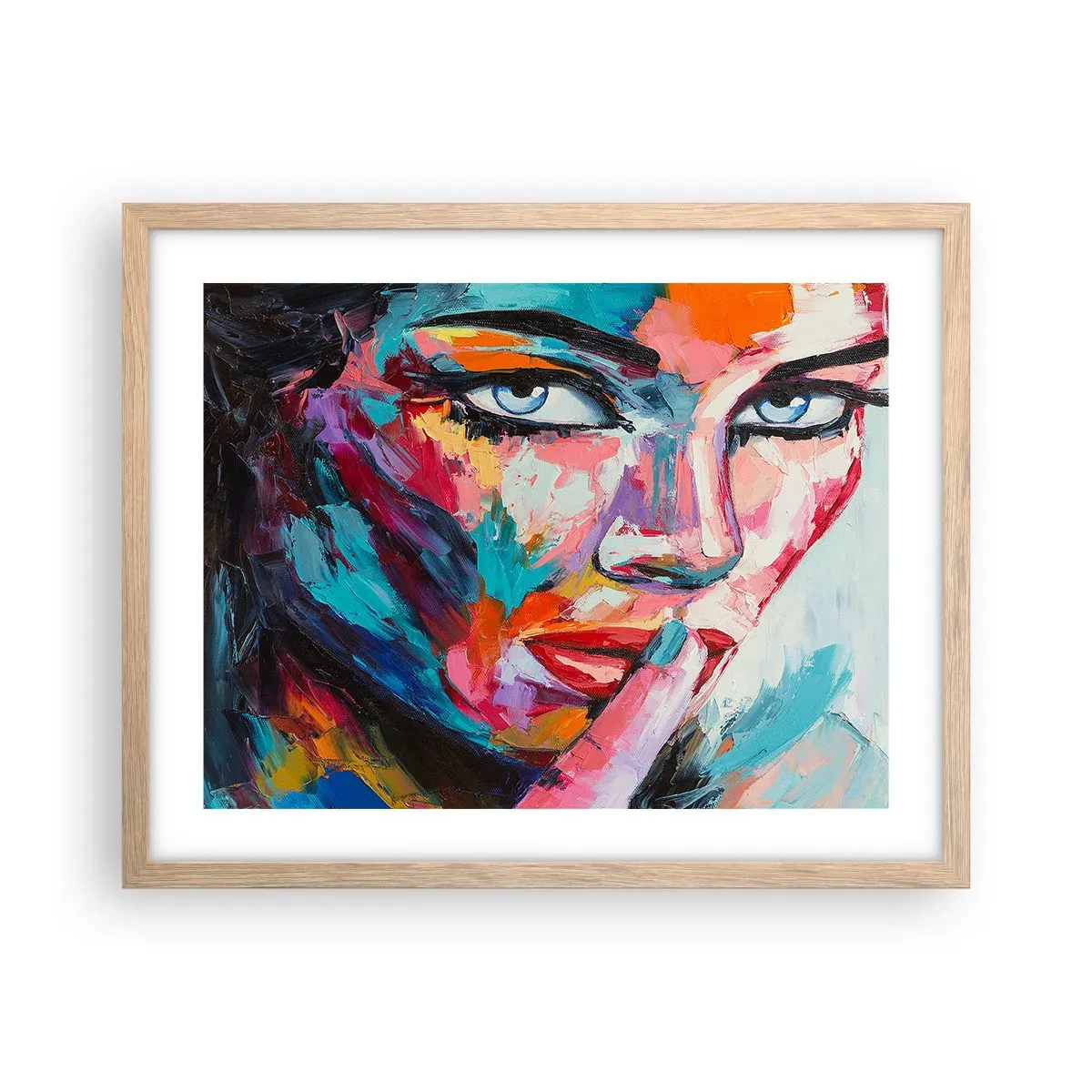Pôster com moldura de carvalho claro - O nosso primeiro segredo - 50x40 cm